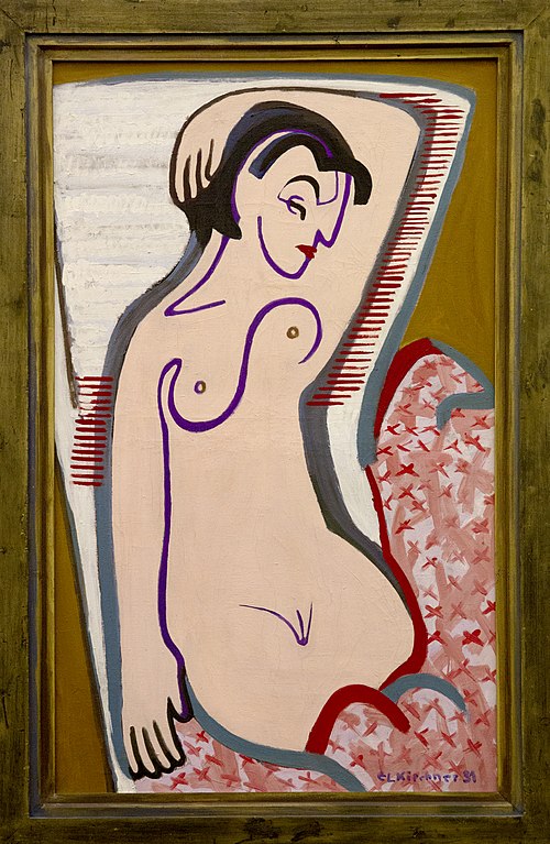Femme nue allongée, 1931, Ernst Ludwig Kirchner