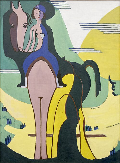 The Rider, 1931, Ernst Ludwig Kirchner