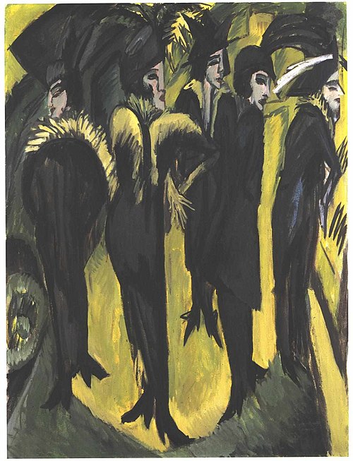 Cinq femmes dans la rue, 1913, Ernst Ludwig Kirchner