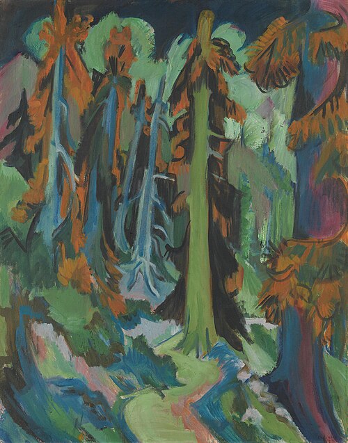 Solitary Firs, 1919, Ernst Ludwig Kirchner
