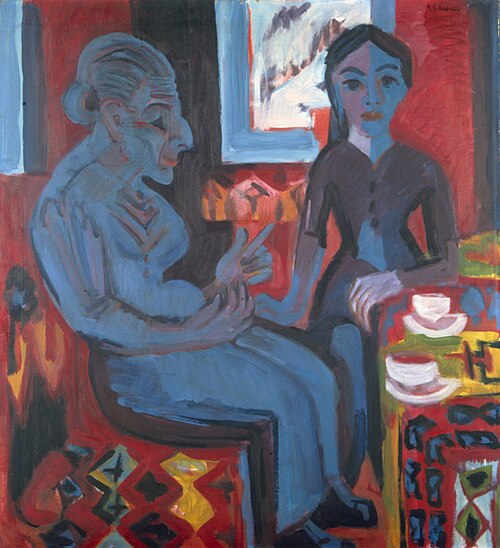 Bäuerin mit Kind, 1922, Ernst Ludwig Kirchner