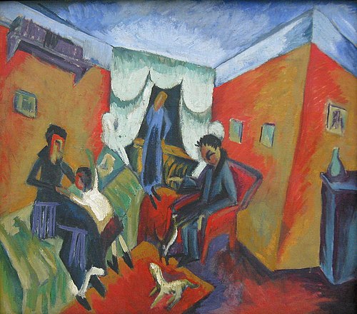 Interior, 1915, Ernst Ludwig Kirchner