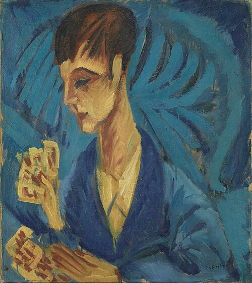 Card playing boy, 1914, Ernst Ludwig Kirchner