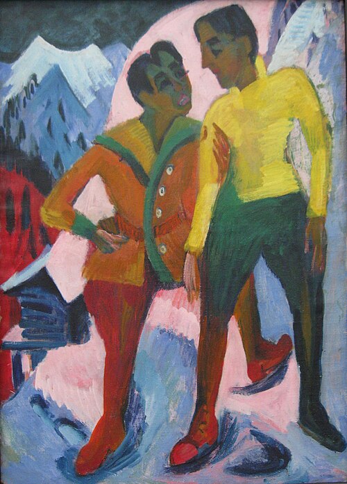 Two brothers, 1921, Ernst Ludwig Kirchner