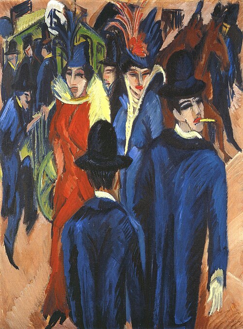 Berlin Street Scene, 1913, Ernst Ludwig Kirchner
