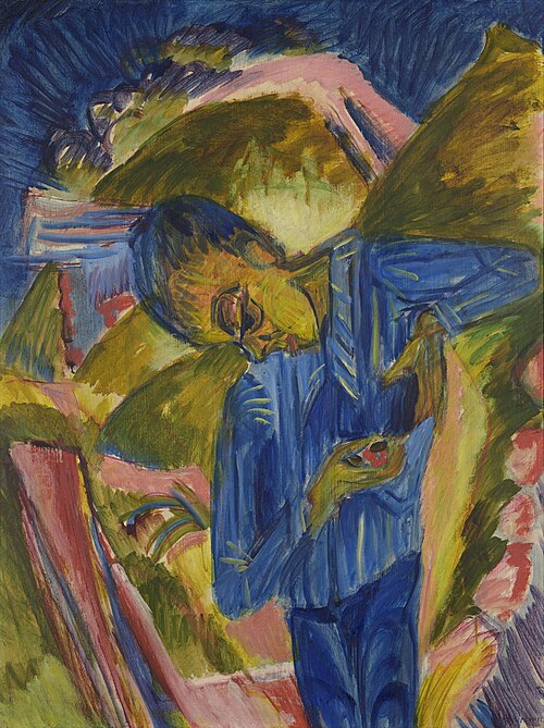 Knave with sweeties, 1918, Ernst Ludwig Kirchner