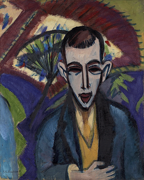 Portrait of the Poet Ghuttmann, 1910, Ernst Ludwig Kirchner