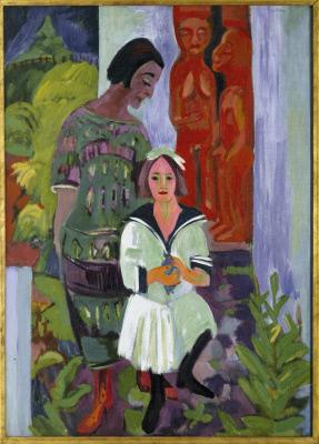 Woman and Girl (Frau und Mädchen), , Ernst Ludwig Kirchner
