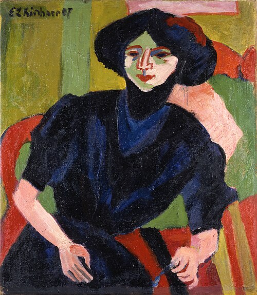 Portrait d'une femme, 1911, Ernst Ludwig Kirchner