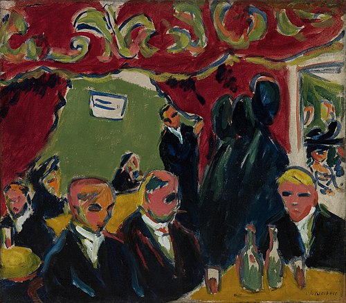 Tavern, 1909, Ernst Ludwig Kirchner