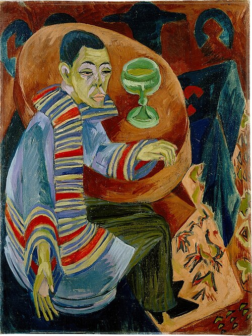 The Drinker, 1914, Ernst Ludwig Kirchner