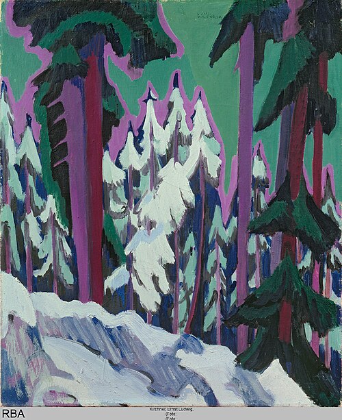 Forest in Winter, 1925, Ernst Ludwig Kirchner