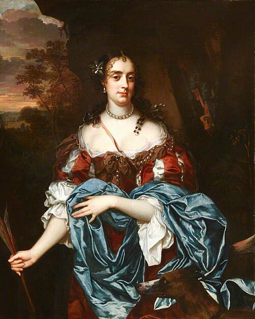 Lady Elizabeth Pope (1660–1719), Lady Lee, Later Countess of Lindsey, as Diana, 1688, Jacob Huysmans