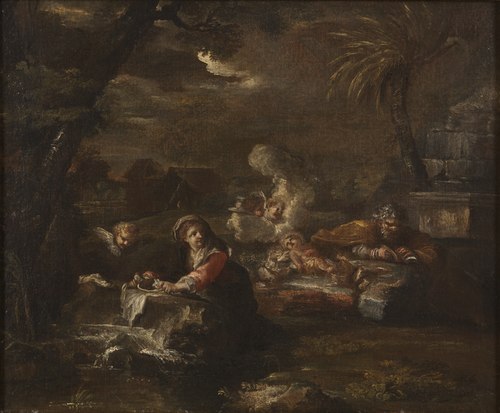 Rest on the Flight into Egypt, , Giovanni Battista Pace