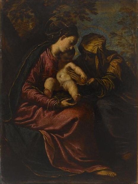 La Vierge et Jésus avec Sainte Anne, 1575, Scarsellino