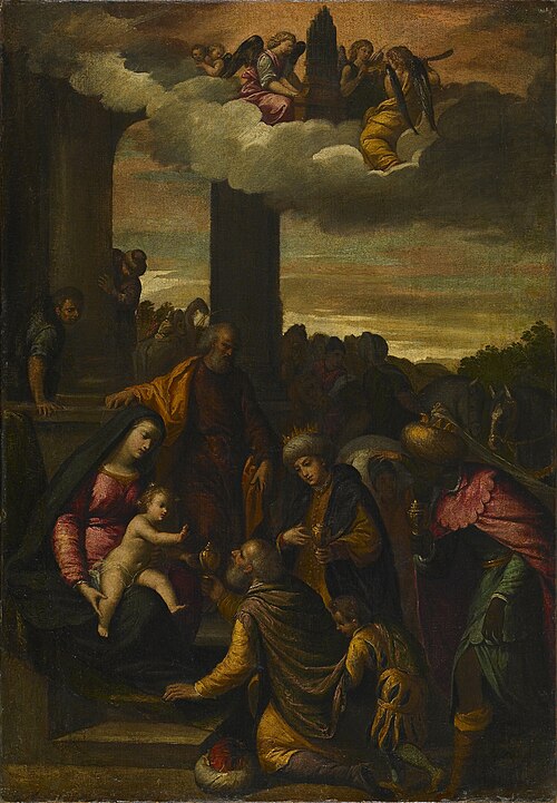 L'Adoration des mages, 1610, Scarsellino