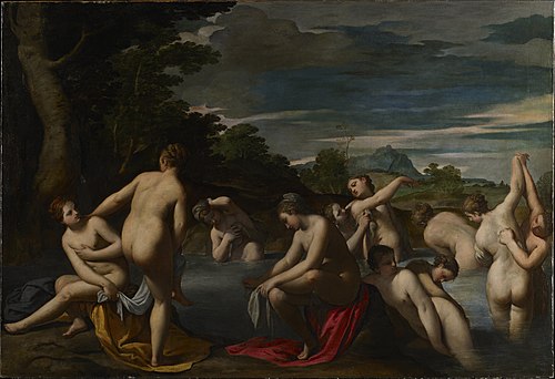 Nymphs at the Bath, 1600, Scarsellino