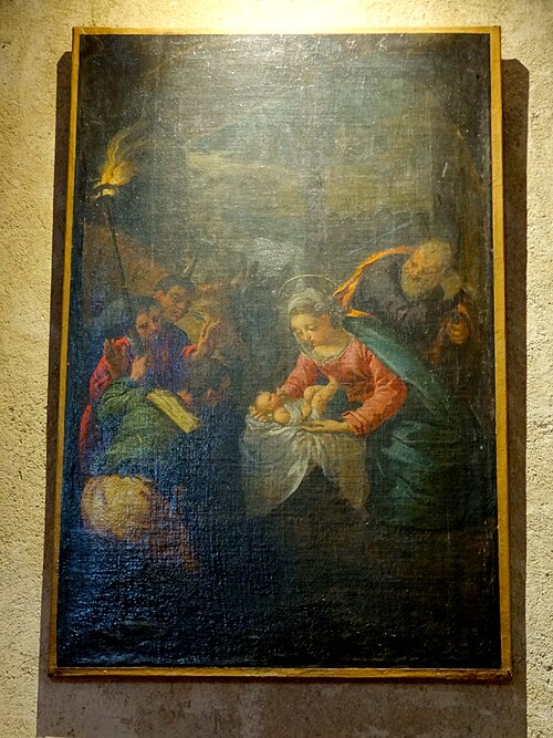 l'Adoration des bergers, , Scarsellino