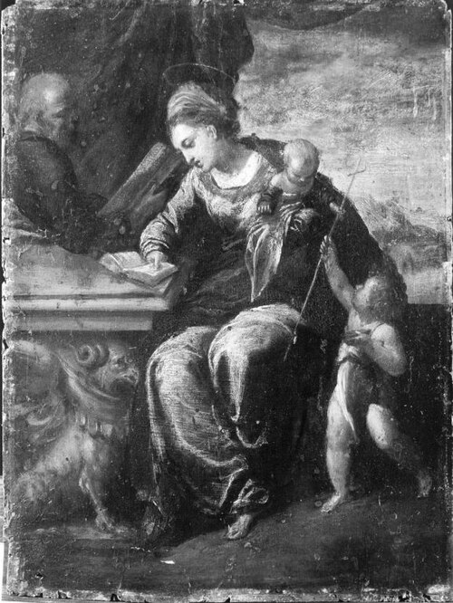 Heilige Familie, 1585, Scarsellino