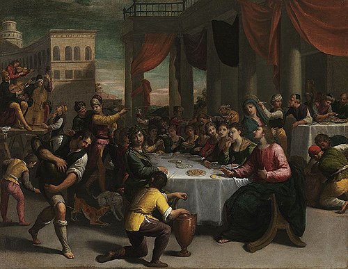 Les Noces de Cana, 1560, Scarsellino