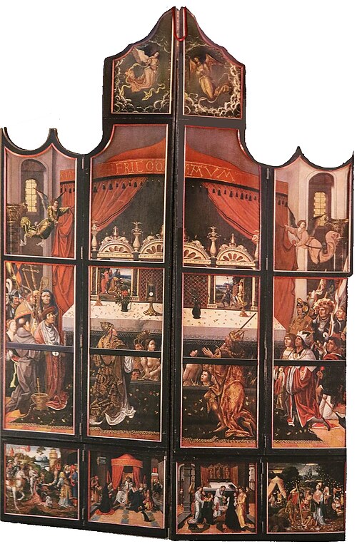 Petrikirche altarpiece closed, 1521, Adriaen van Overbeke