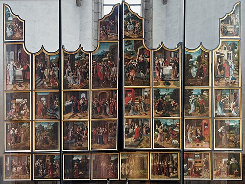 Eucharist Retable, 1521, Adriaen van Overbeke