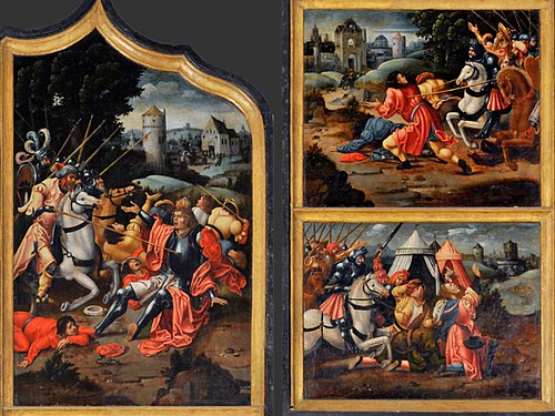 The martyrdom of St Victor, 1523, Adriaen van Overbeke