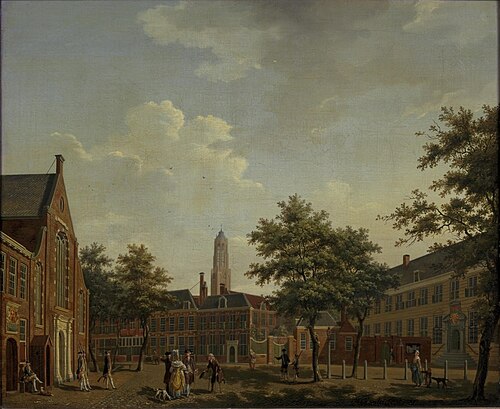 The Janskerkhof in Utrecht, 1779, Isaac Ouwater