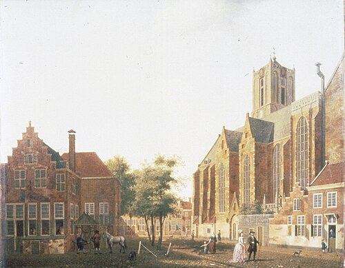 View of the Jacobikerk in Utrecht, 1780, Isaac Ouwater