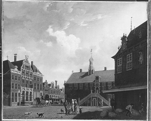 Der Marktplatz von Hoorn, 1784, Isaak Ouwater