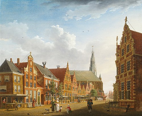 Gezicht op de Nieuwstraat in Hoorn, 1785, Isaak Ouwater