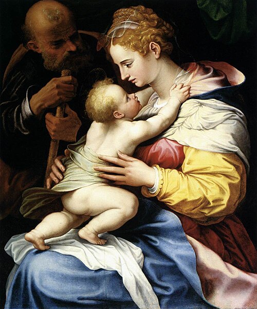 La Sainte Famille, 1544, Girolamo Siciolante da Sermone