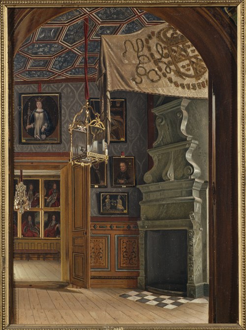 Gripsholms slott, Drabantsalen, 1881, Johan Robert Nilsson
