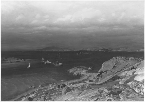 Port of Refuge at Lysekil, 1874, Niels Bjørnsen Møller