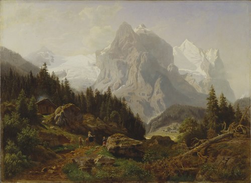 Tourists in the Mountains, 1864, Niels Bjørnsen Møller