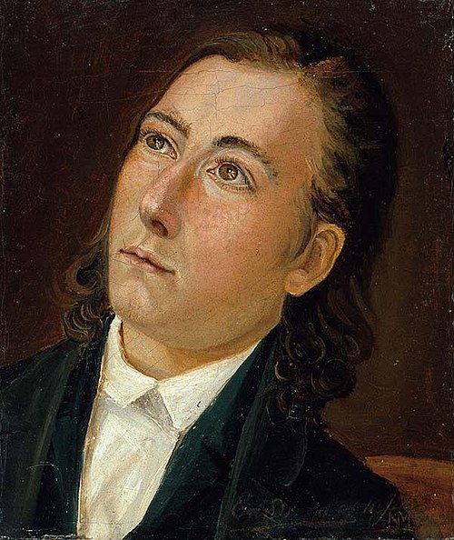 Portrait of the Painter Lars Hertervig, 1851, Niels Bjørnsen Møller