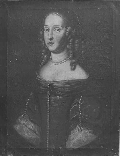 Bildnis der Landgräfin Marie Hedwig von Hessen-Darmstadt, Tochter des Landgrafen Georg II., Herzogin, 1650, Salomon Duarte