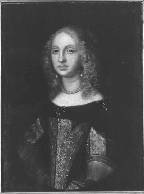 Portrait de Landgrave Elisabeth Amalie de Hesse,, 1650, Salomon Duarte