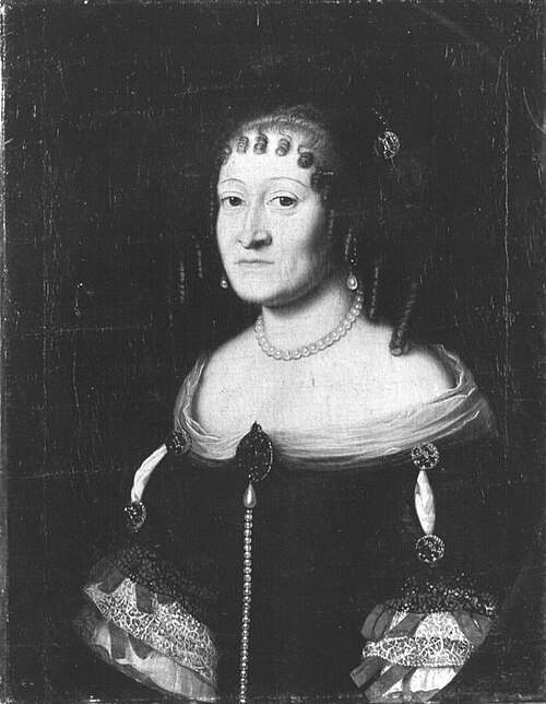 Portrait of Elisabeth Dorothea of Saxony-Gotha-Altenburg, 1650, Salomon Duarte
