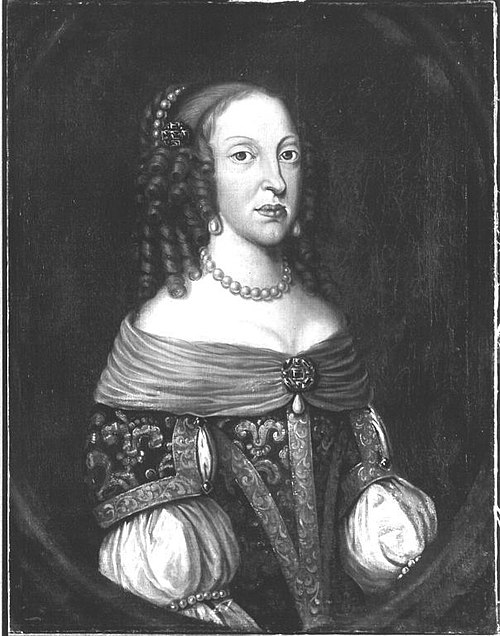 Portrait of Anna Sophie von Hessen-Darmstadt, Abbess of Quedlinburg (?), 1650, Salomon Duarte