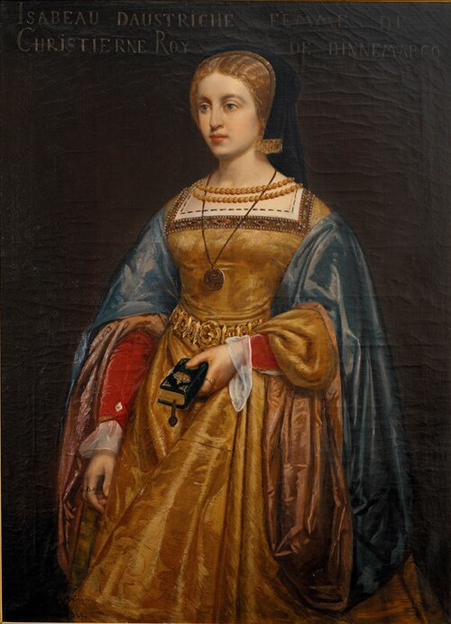 Elisabeth, Christian II's dronning, 1861, Poul Hagelstein