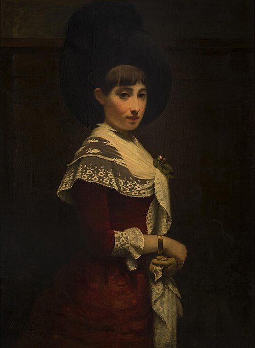 Portrait of a young woman, 1882, Meyer de Haan
