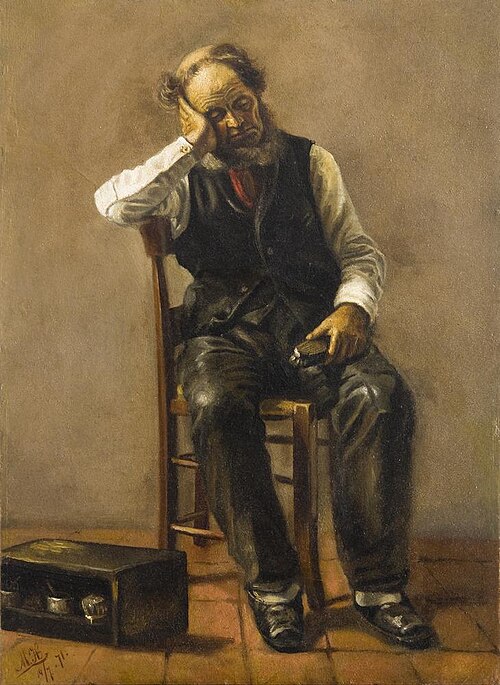 Wachtende, 1871, Meyer de Haan