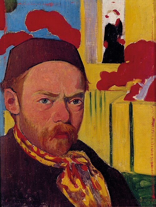 Autoportrait sur un fond japonais, 1890, Meyer de Haan