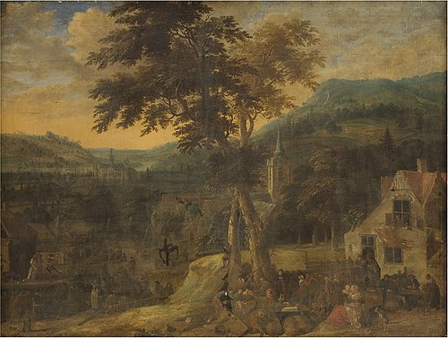 A Village Celebration, 1667, Gerrit Battem