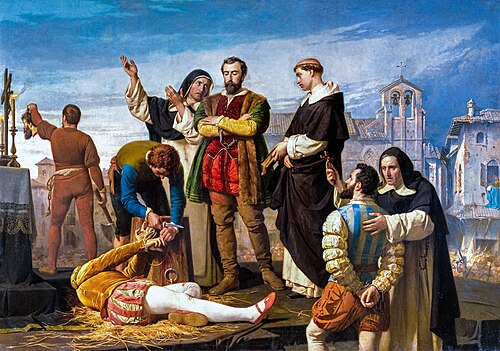 Les Comuneros Padilla, Bravo et Maldonado sur l’échafaud, 1868, Antonio Gisbert