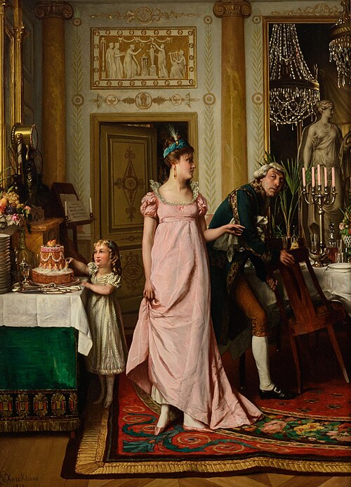 The sneaky sweet-tooth, 1875, Ernest Van den Kerckhove