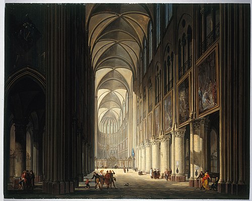 Vue intérieure de Notre-Dame, en 1789, 1789, J. F. Depelchin
