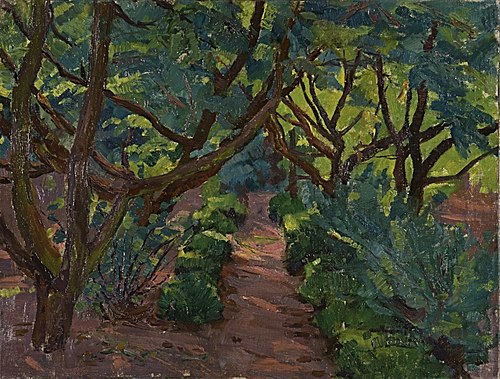 Gartenweg, 1920, Willi Maillard