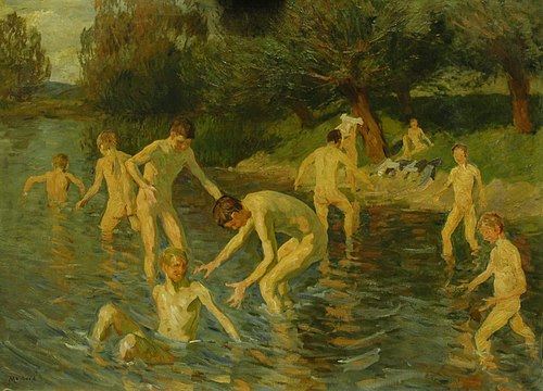 Badende Knaben, 1920, Willi Maillard